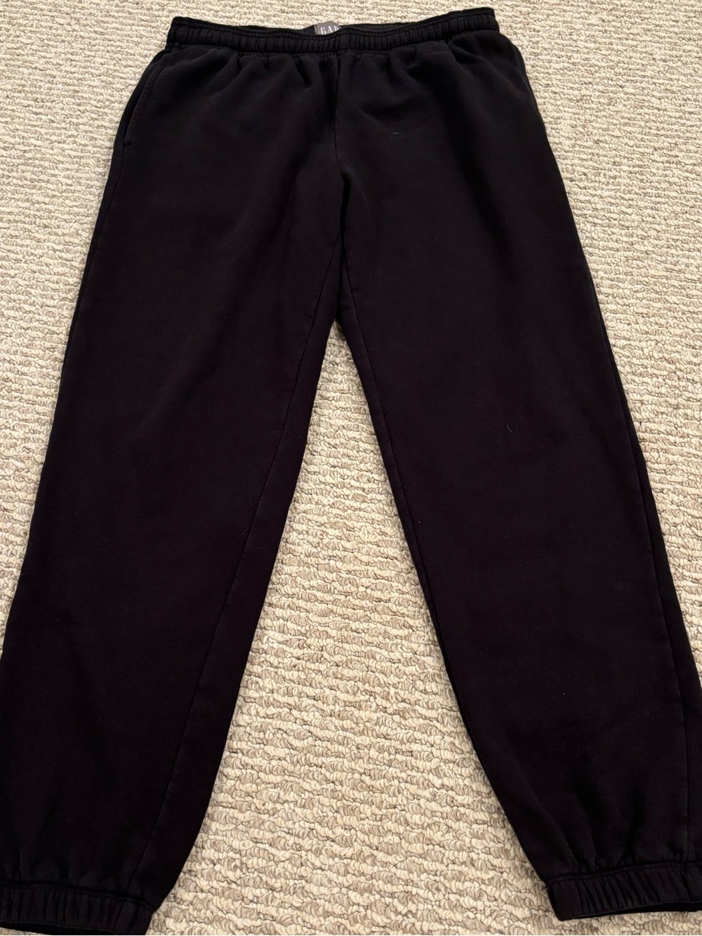GAP Black Mens XS Sweatpants Fleece Joggers Pockets